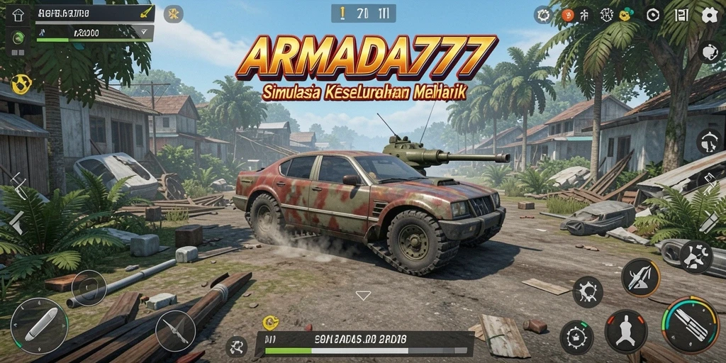 Tampilan gameplay simulasi yang realistis dan menarik dari ARMADA777.