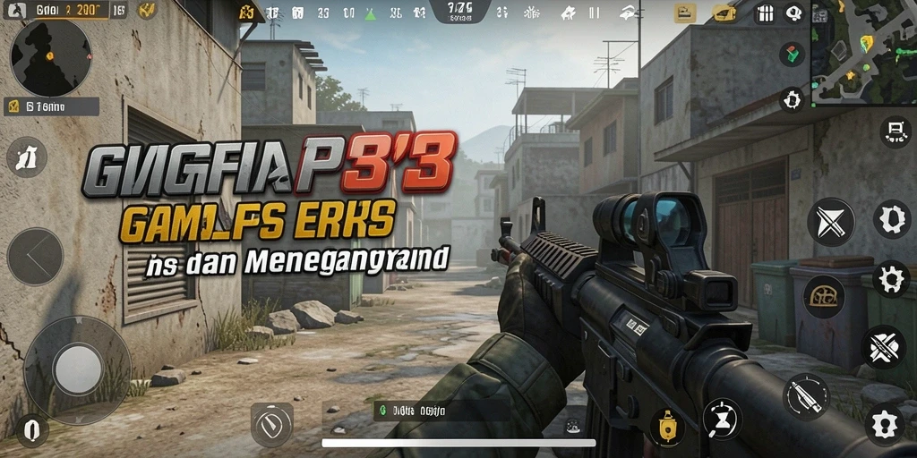 Screenshot utama GIGA33 menampilkan aksi seru dalam gameplay FPS.