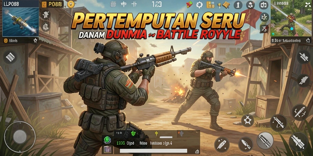 Gameplay mendebarkan LPO88 dalam format Battle Royale.