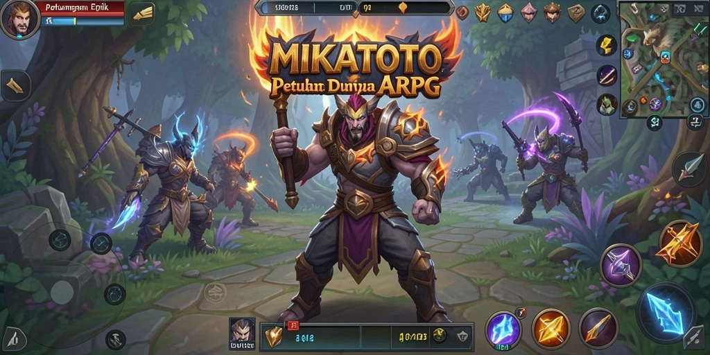Gameplay mendebarkan dengan aksi memukau dalam MIKATOTO.