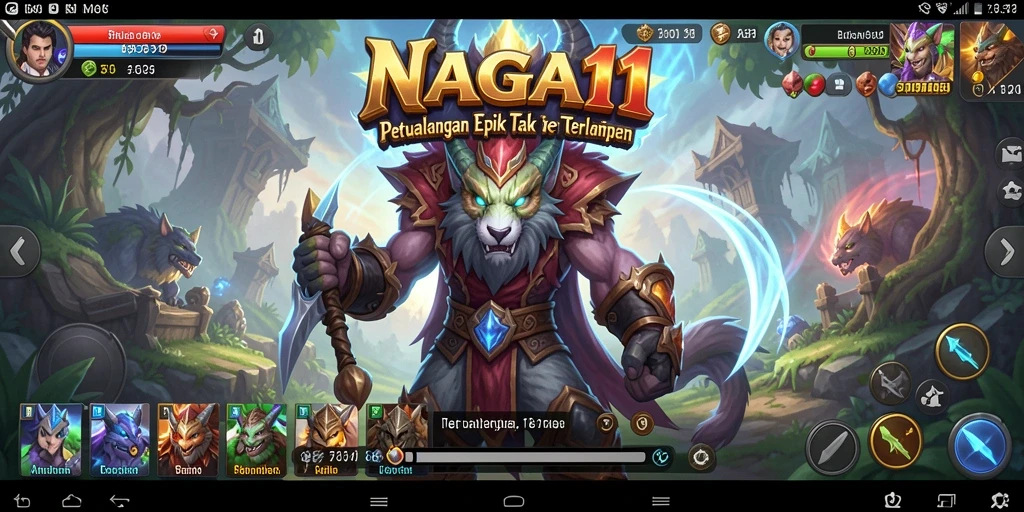 Tangkapan layar utama NAGA11 menampilkan aksi petualangan yang mendebarkan.