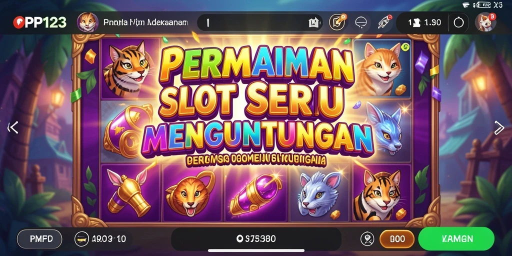 Tampilan menarik gameplay PP123 dengan berbagai mesin slot.
