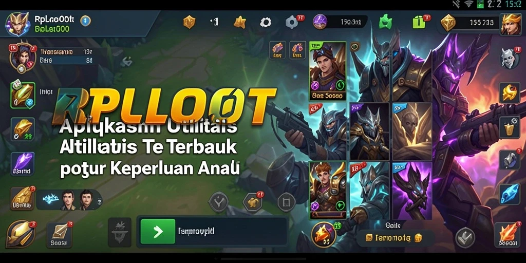 Tampilan antarmuka pengguna saat menggunakan RPLOOT untuk mengatur aktivitas harian.
