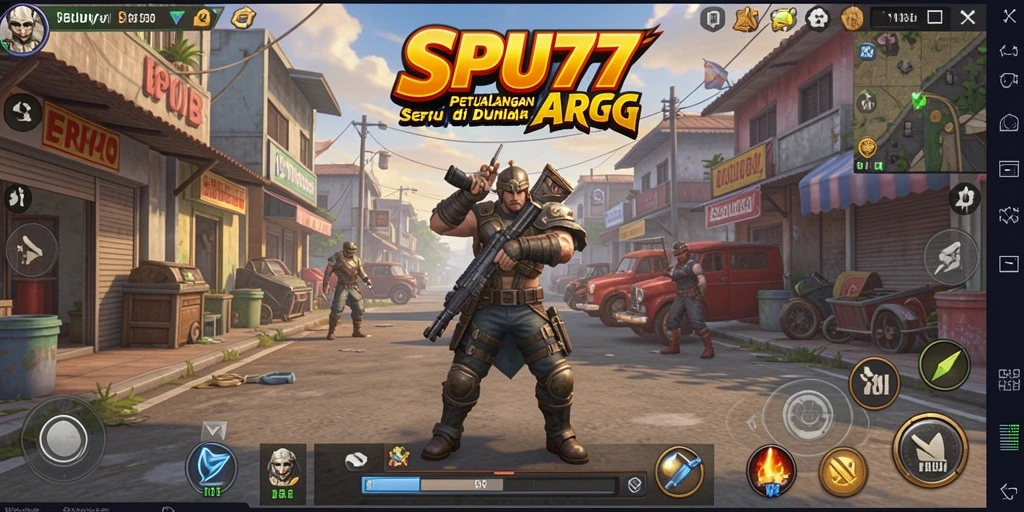 Tampilan seru dari gameplay  SPBU77 di dunia ARPG.