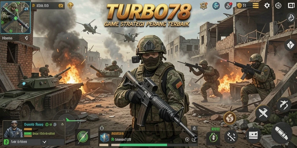 Tampilan gameplay menegangkan di TURBO78 dengan strategi cerdas.